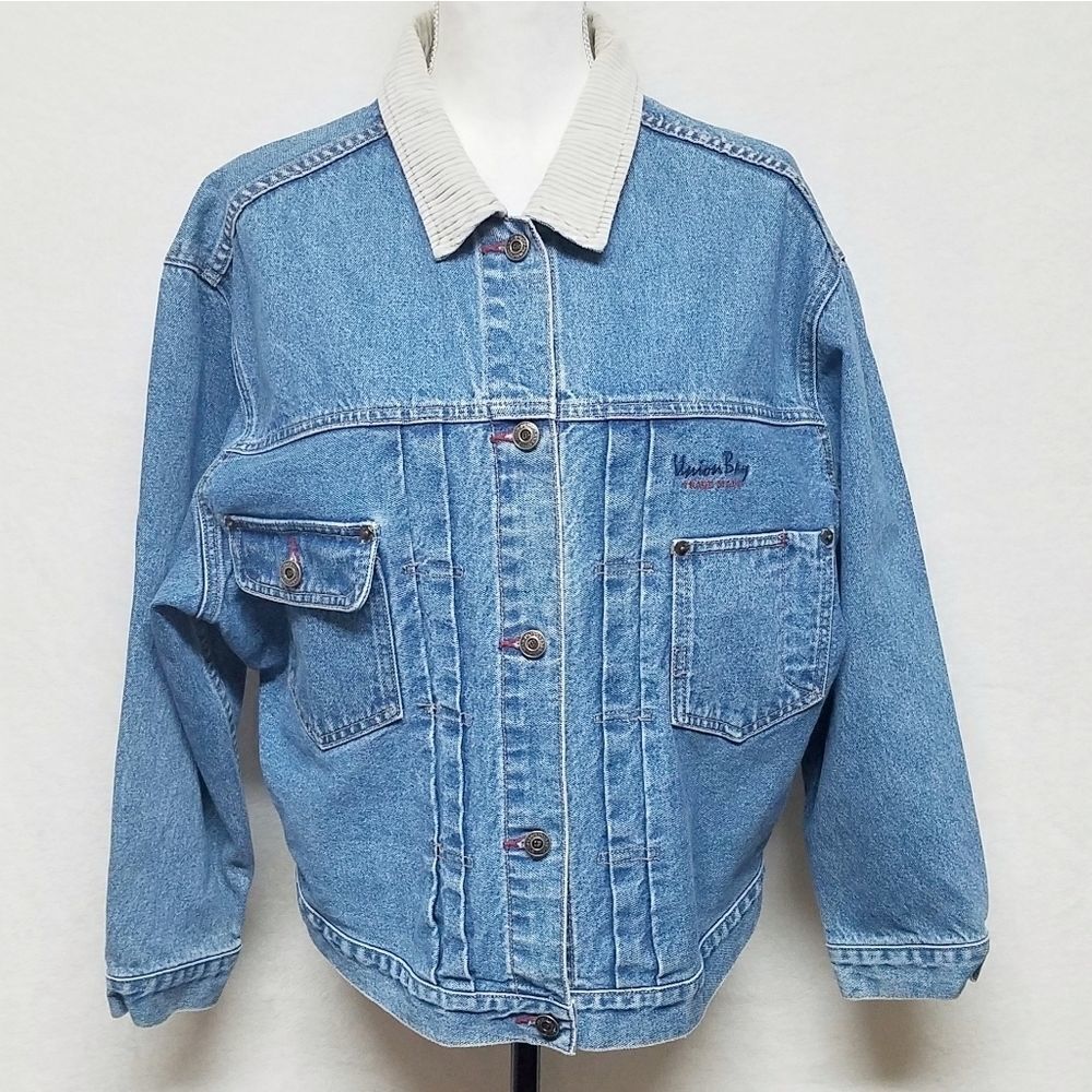 VINTAGE Union Bay Corduroy Oversized Denim Jacket - Picture 2 of 14